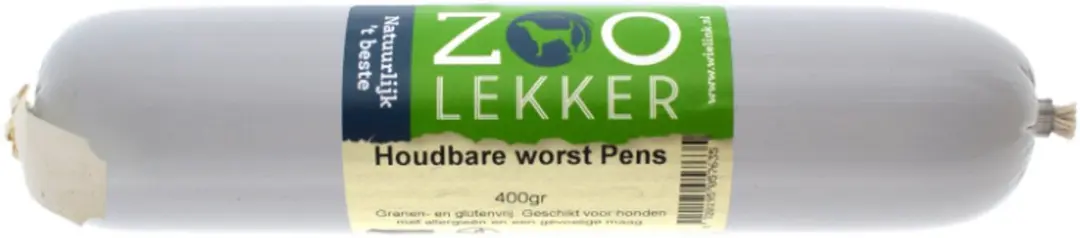 Zoolekker Houdbare Worst Pens 400 gram