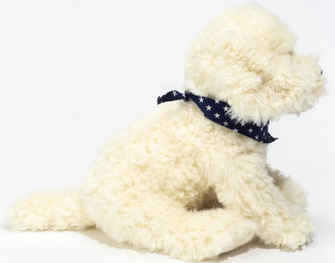 Hermann Teddy Knuffeldier hond Labradoodle puppy - zachte pluche - premium kwaliteit knuffels - blond - 28 cm