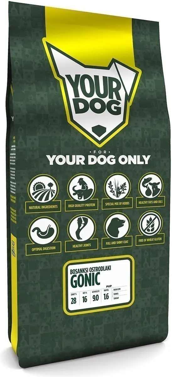 Yourdog Bosanski Ostrodlaki Gonic Pup Hondenbrokken 12 kg