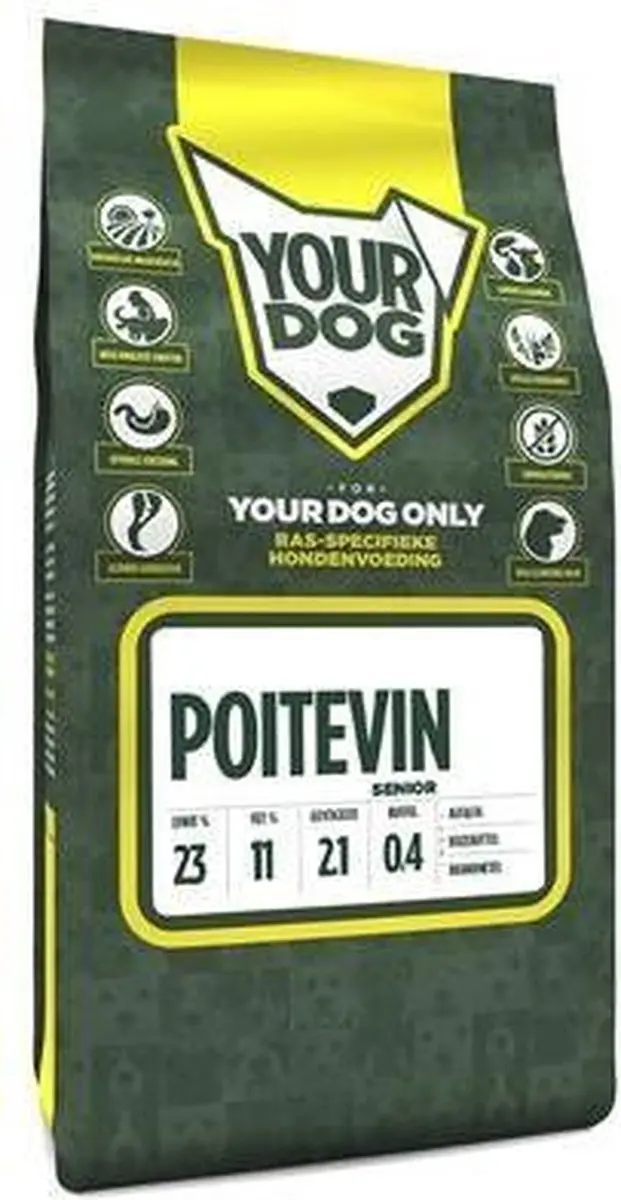 Yourdog Poitevin Senior Hondenbrokken - 12kg - afbeelding 2 van 3