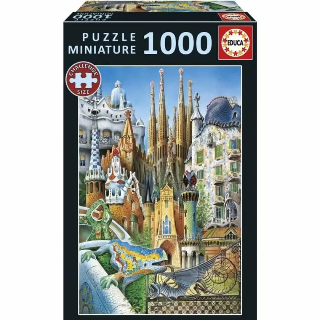 Educa Gaudí Collage Miniatura Puzzel 1000 Stuks