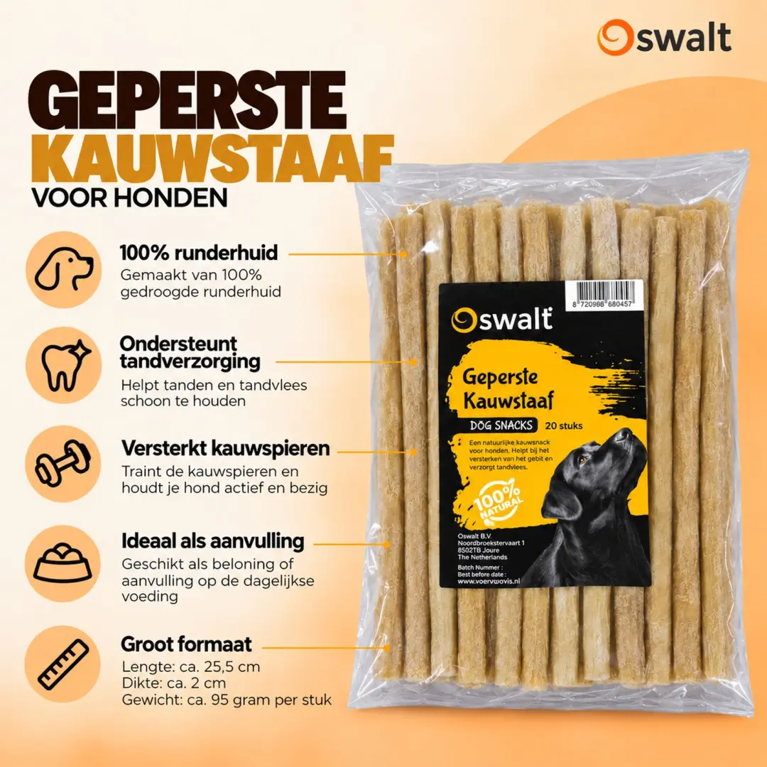 Oswalt Geperste Kauwstaaf