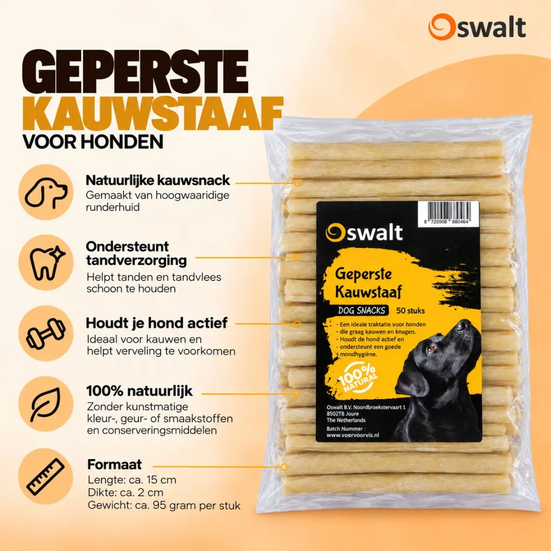 Oswalt Geperste Kauwstaaf