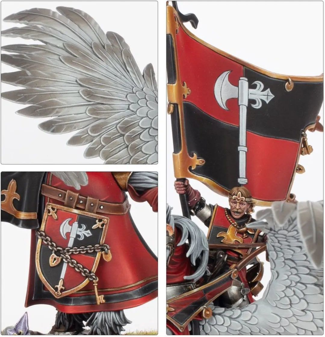 Games Workshop Kingdom of Bretonnia Battle Standard op Royal Pegasus