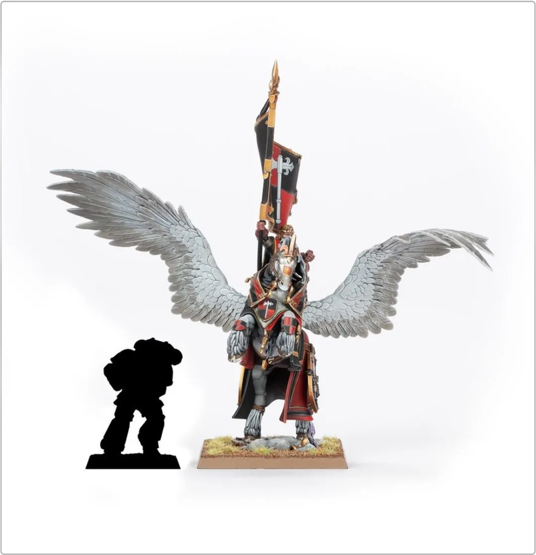 Games Workshop Kingdom of Bretonnia Battle Standard op Royal Pegasus