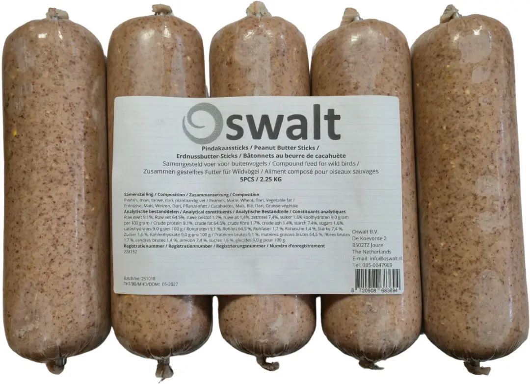 Oswalt Vogelpindakaassticks