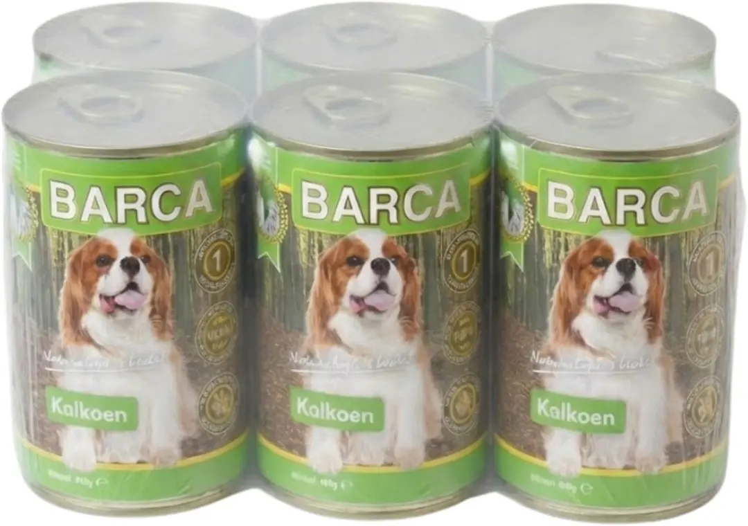 Barca Hondenvoer Blik Kalkoen 6 × 400 gram