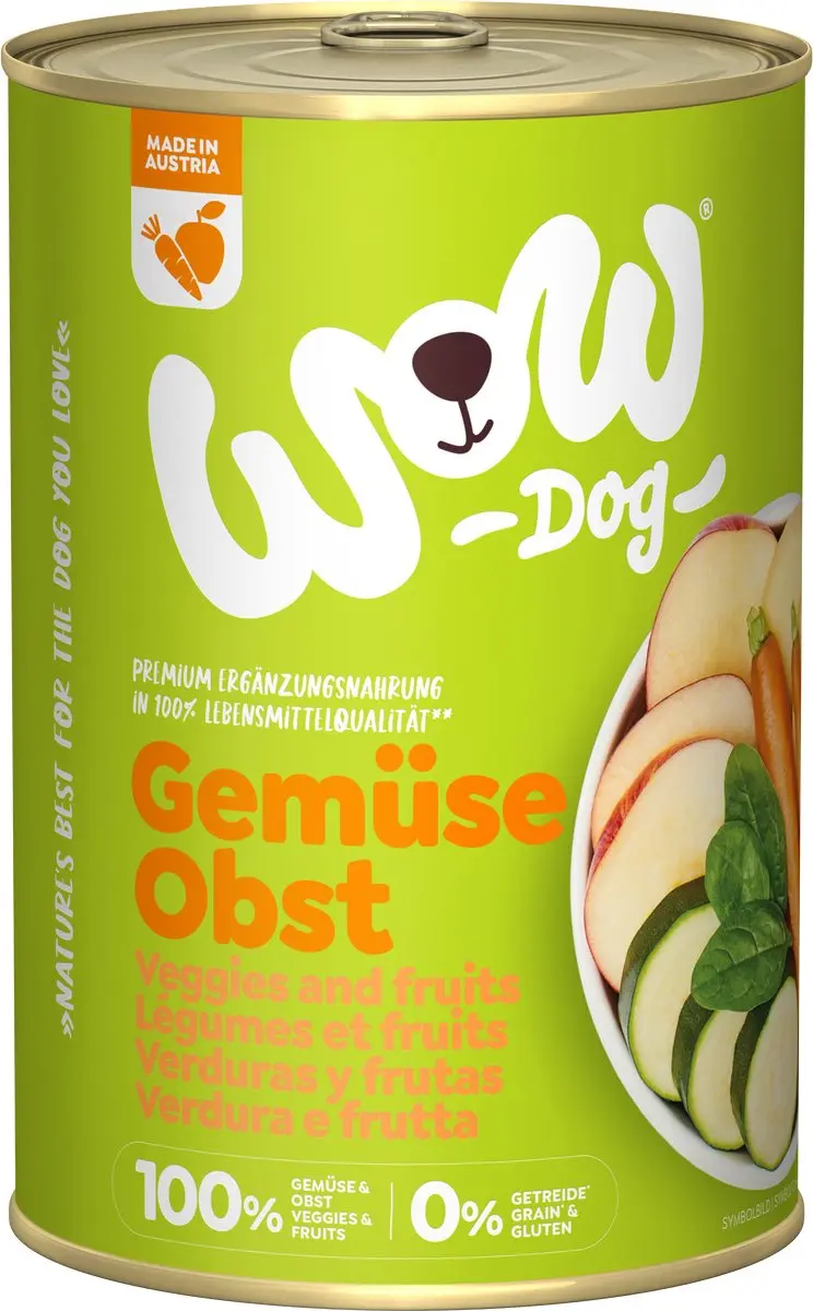 WOW Puur Groente & Fruit Hondenvoer Nat
