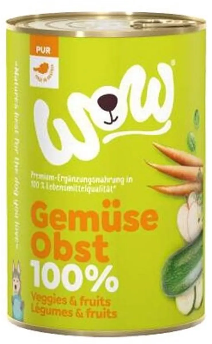 WOW Puur Groente & Fruit Hondenvoer Nat - 6x 400g - afbeelding 2 van 2
