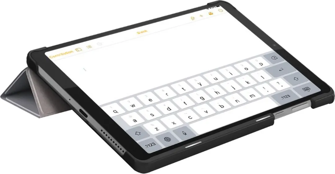Just in Case Lenovo Tab M8 Gen 4 Smart Tri-Fold Hoesje - Effen Grijs - afbeelding 6 van 6