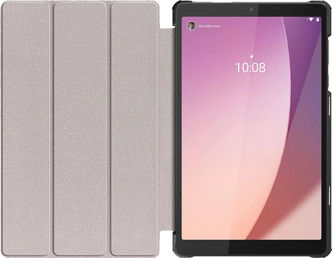 Just in Case Lenovo Tab M8 Gen 4 Smart Tri-Fold Hoesje - Effen Grijs