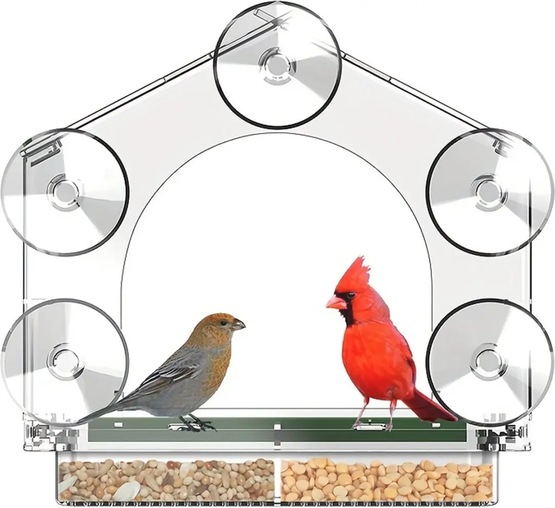 Vogelhuisje voor aan of op het raam
