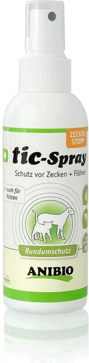 Anibio-tic-spray voorkom vlooien en teken voor honden en katten 30ml