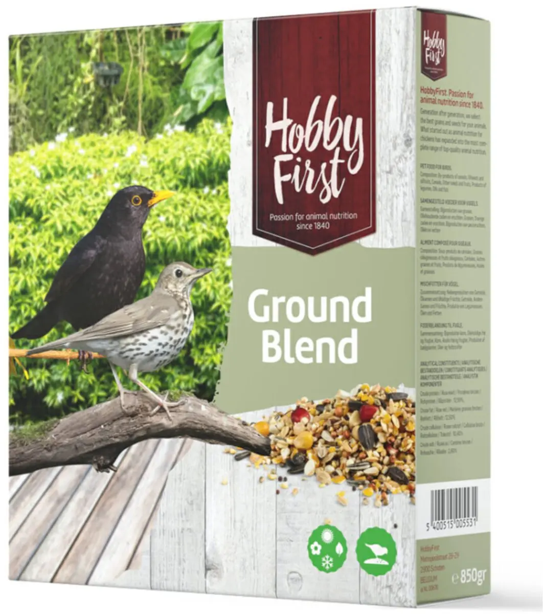 HobbyFirst Wildlife Ground Blend Vogelvoer - 850g - afbeelding 2 van 2