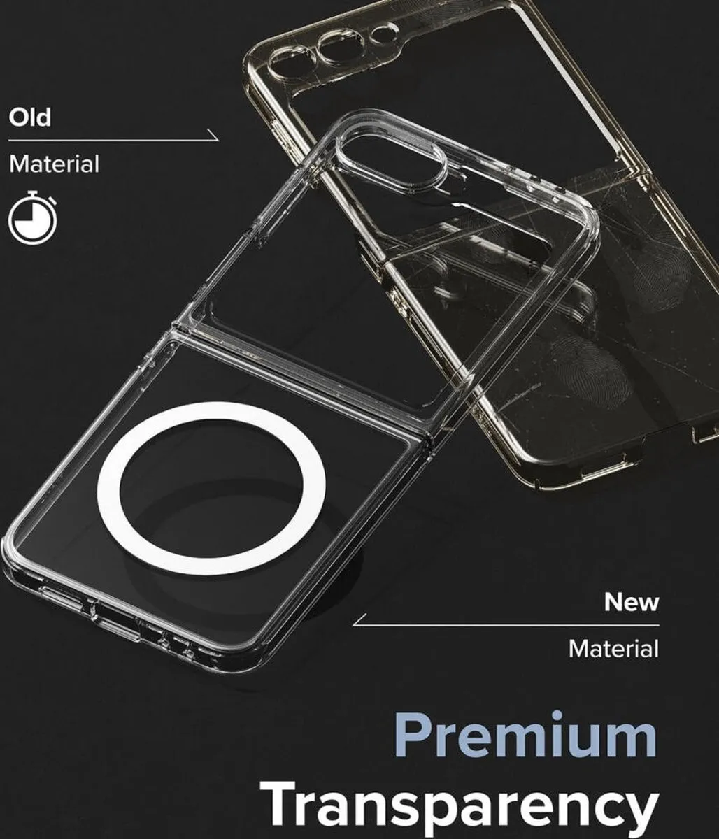 Ringke Fusion Magnetic Hoesje Samsung Galaxy Z Flip 6 - Transparant