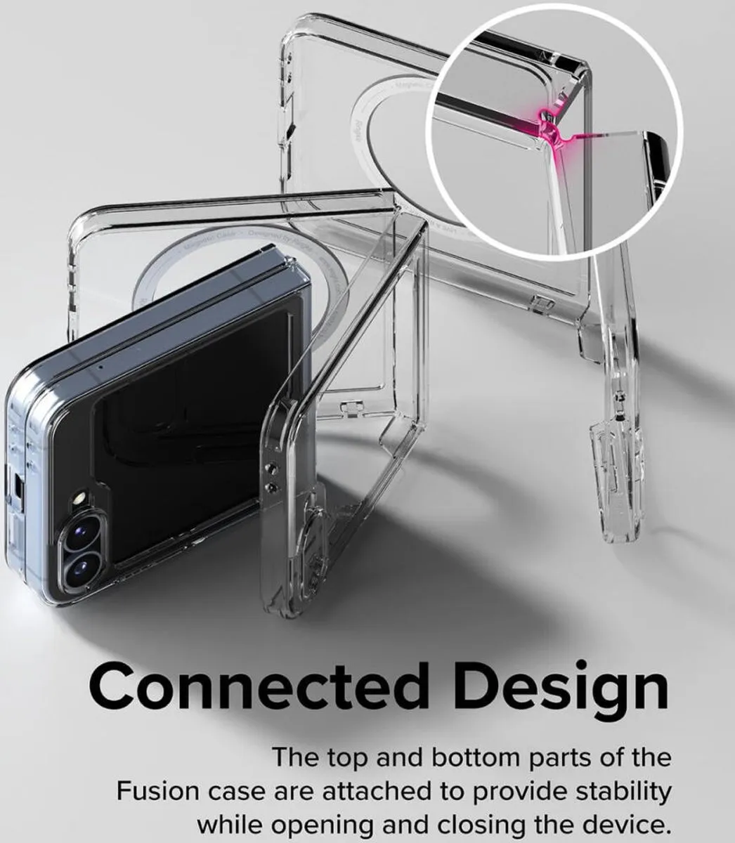 Ringke Fusion Magnetic Hoesje Samsung Galaxy Z Flip 6 - Transparant