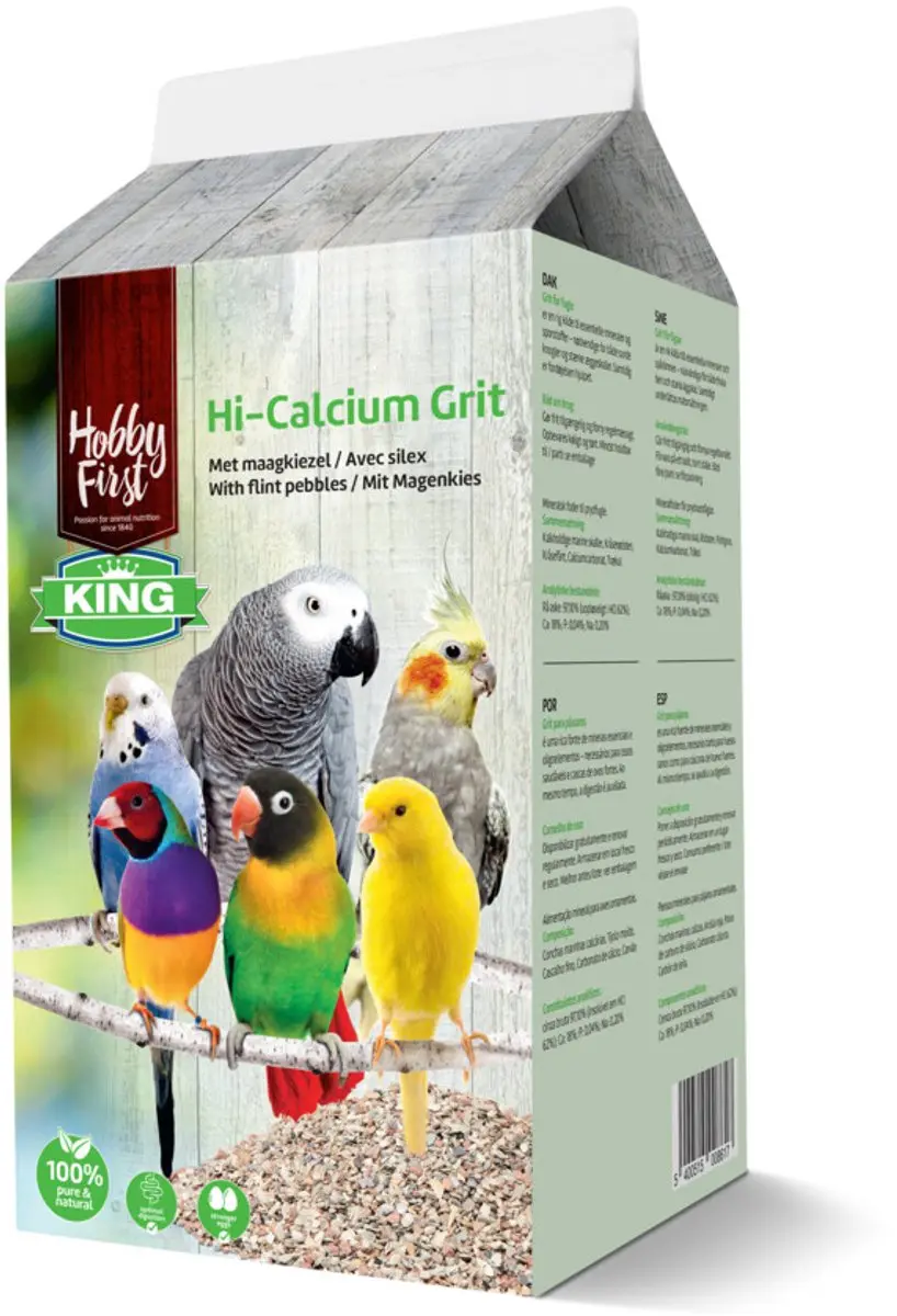 HobbyFirst King Hi-calcium Grit 1,5kg