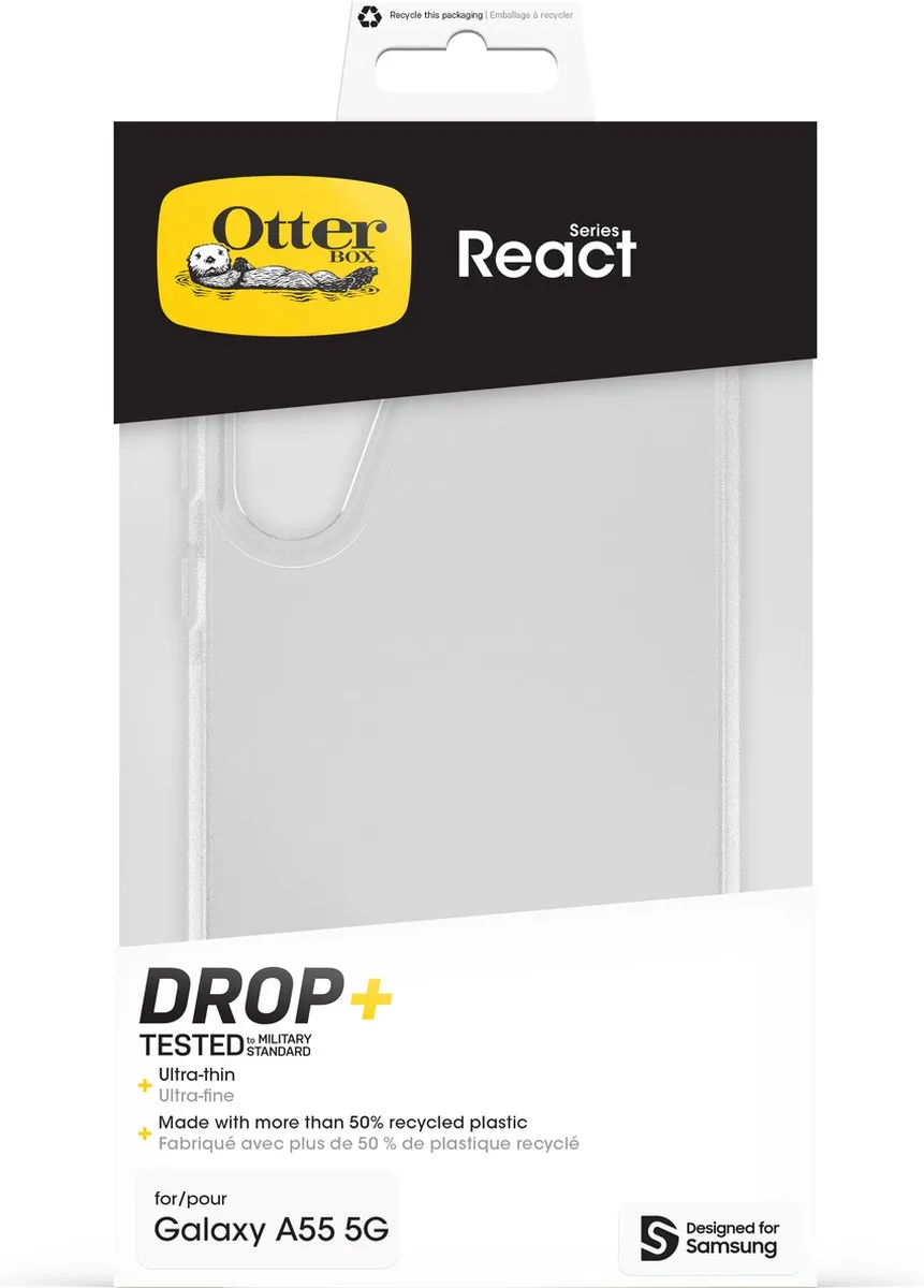 OtterBox React Hoesje 77-95409 - Samsung Galaxy A55 - Transparant