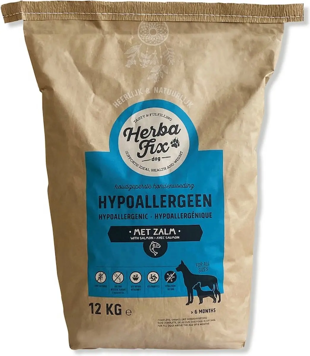 Herbafix Hypoallergeen met zalm 12 kg
