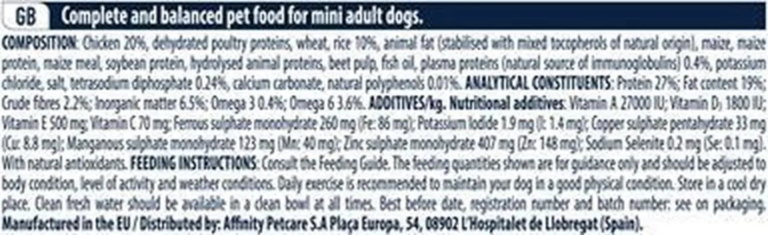 Advance Mini Adult Hondenvoer - 3 kg - afbeelding 3 van 6