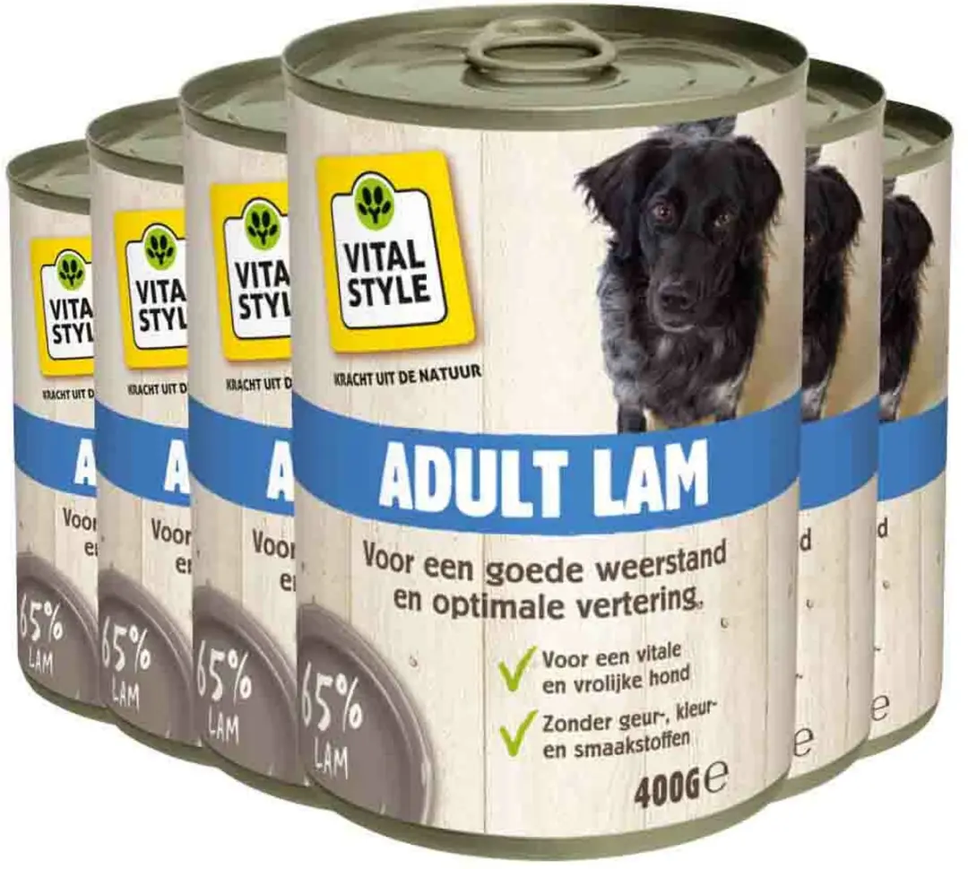 VITALstyle Hondenvoer Bik Lam 400g - 6x - afbeelding 5 van 5