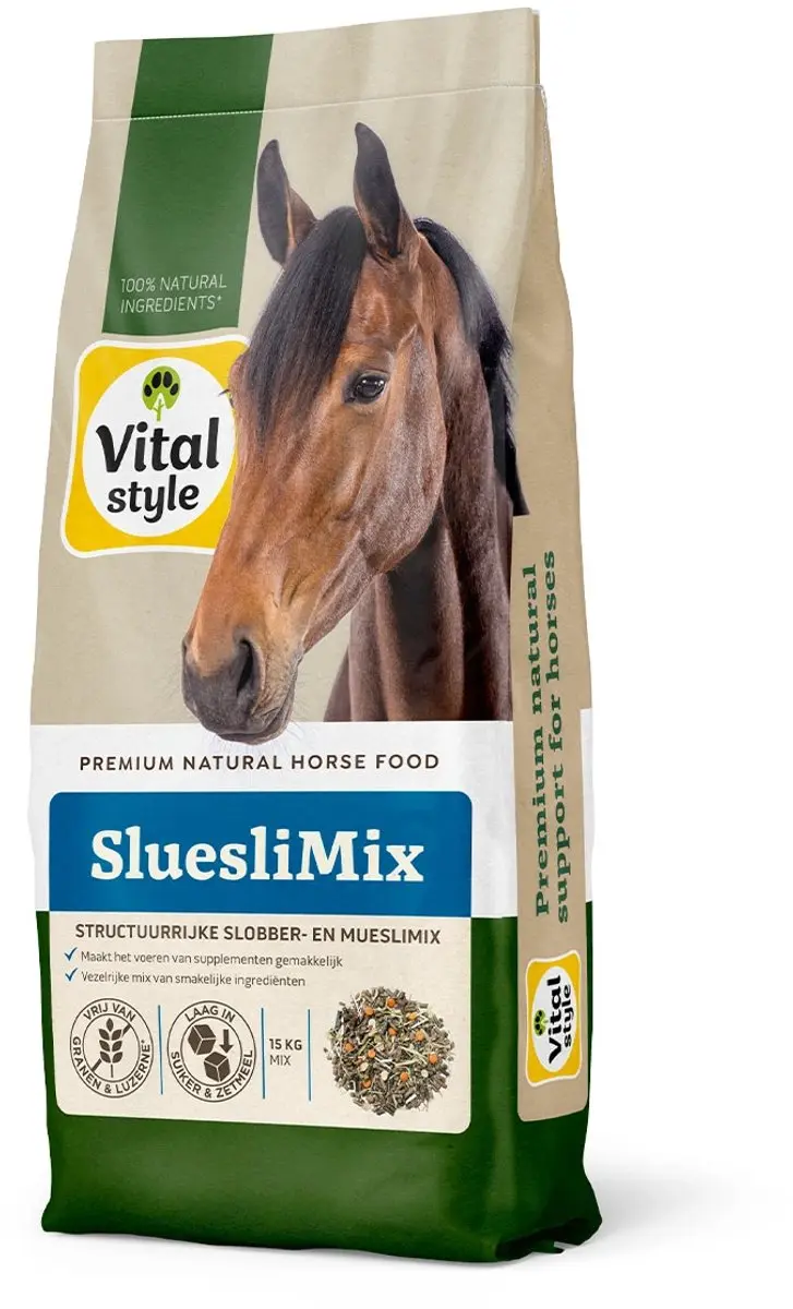 VITALstyle Slueslimix Paardenmuesli - 15kg - afbeelding 2 van 6