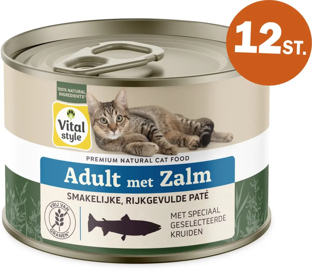 Vitalstyle Kat Adult Met Zalm