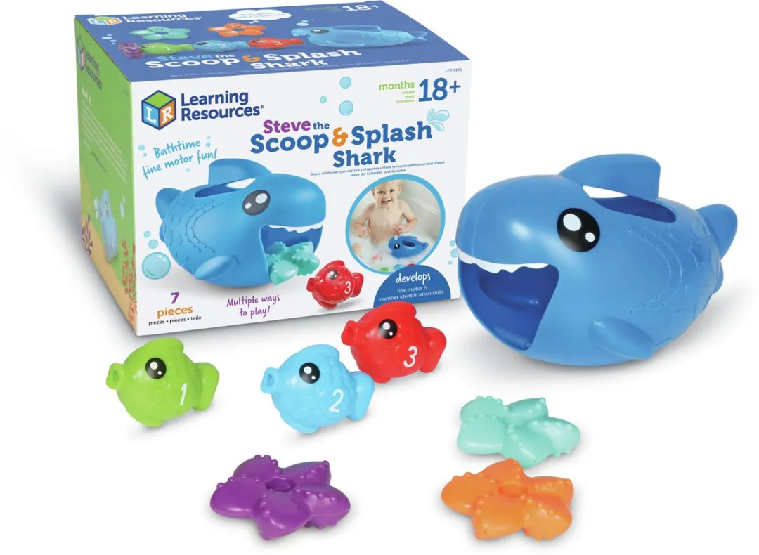 Learning Resources Steve the Scoop & Splash Shark Badspeelgoed