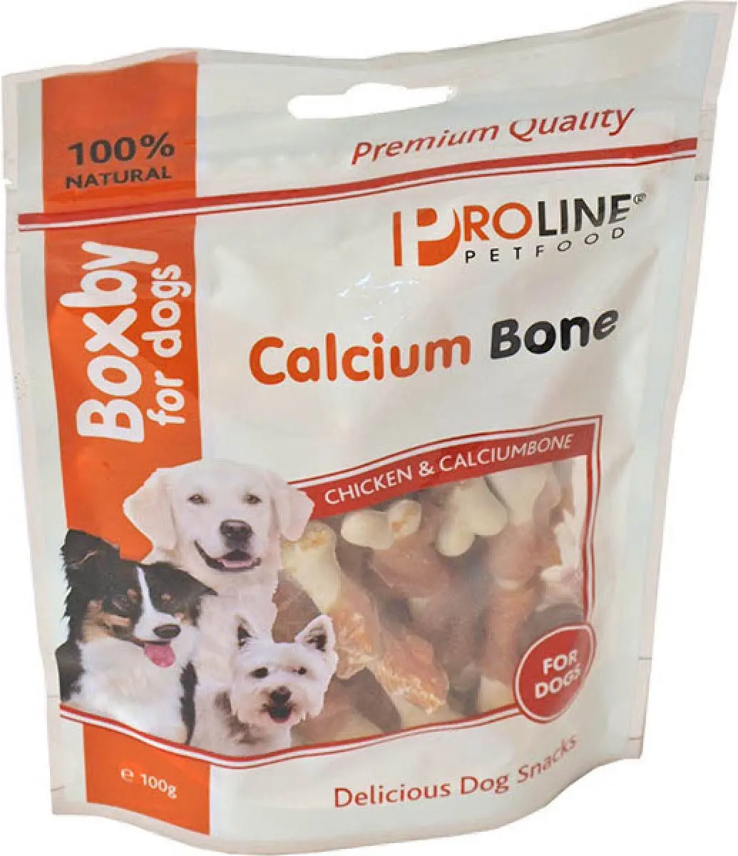 Proline Boxby Calcium Bone Hondensnacks - Kip - 3x100g - afbeelding 5 van 6