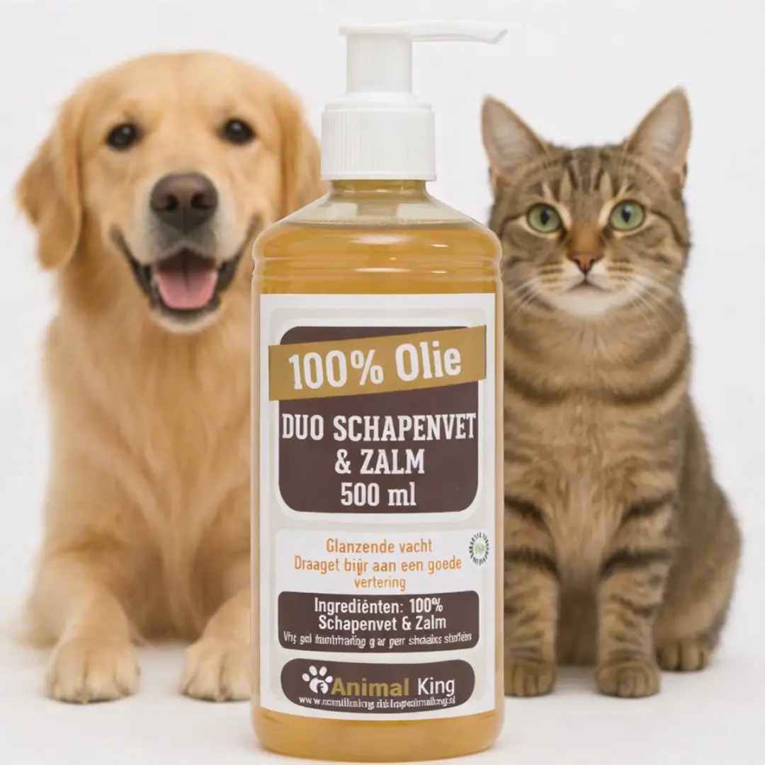 Zalmolie en Schapenvet voor Honden en Katten