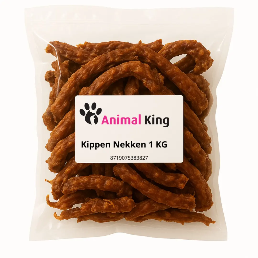 Hondensnacks kip-Kippennekken hond-1 kilo-Animal King