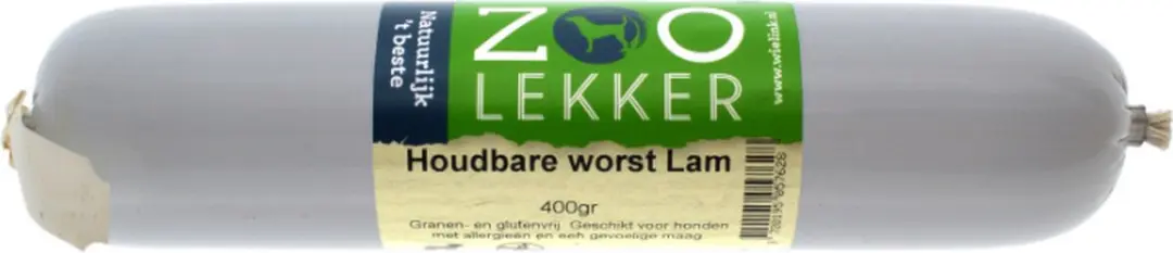 Zoolekker Houdbare Worst Lam 400 gram