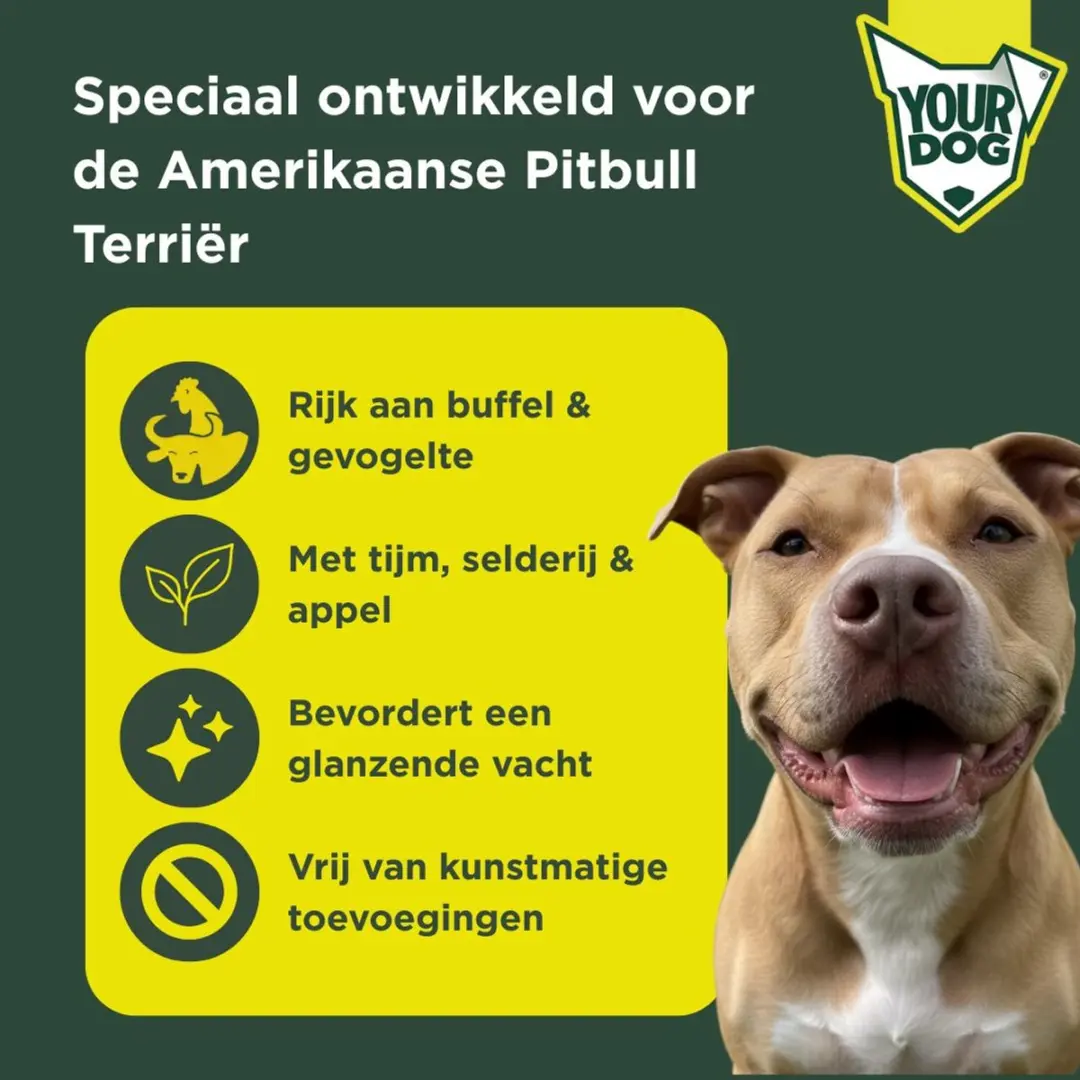 Yourdog Amerikaanse Pitbull Terriër Senior Hondenbrokken 12kg - afbeelding 2 van 4