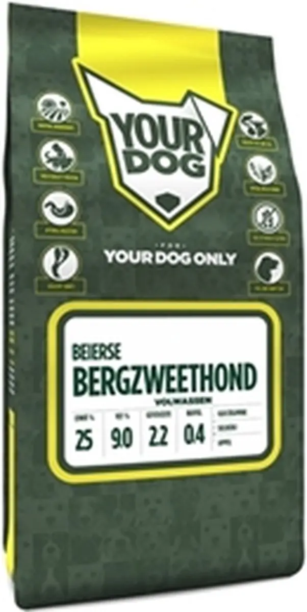 Yourdog Beierse Bergzweethond Hondenbrokken Volwassen 12kg - afbeelding 3 van 3