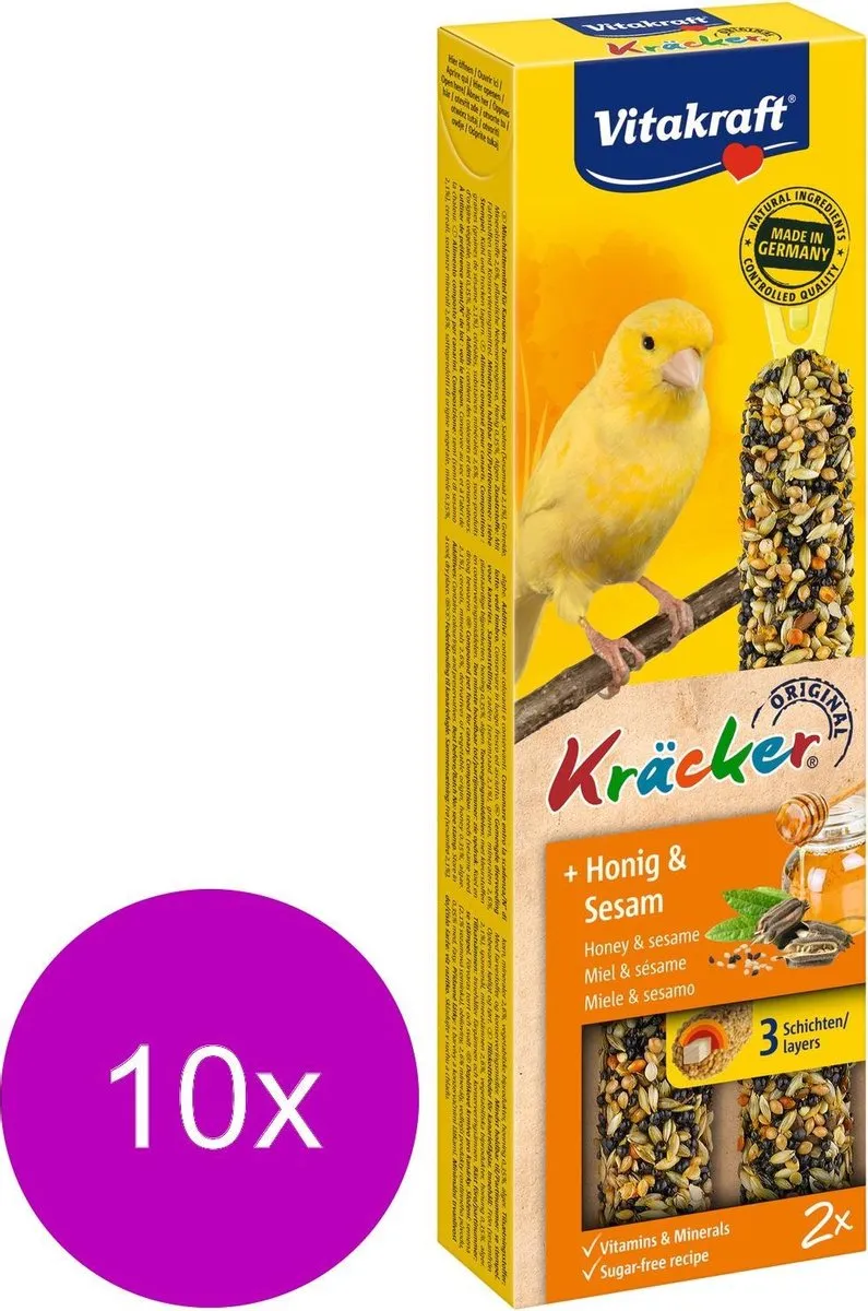 Vitakraft Kanarie Kracker Honing 2-in-1