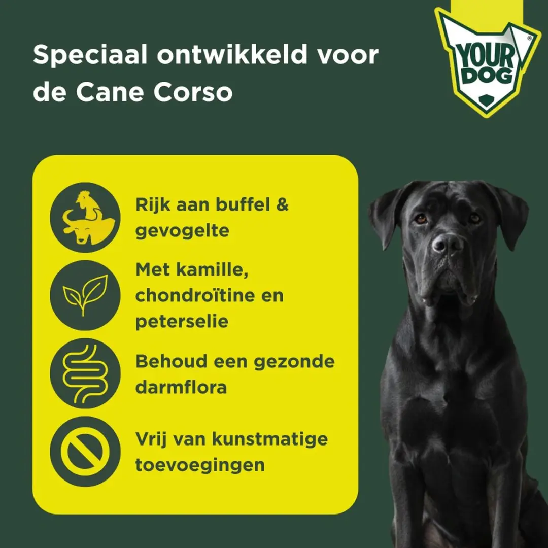 Yourdog Cane Corso Pup Hondenbrokken 12kg - afbeelding 3 van 4