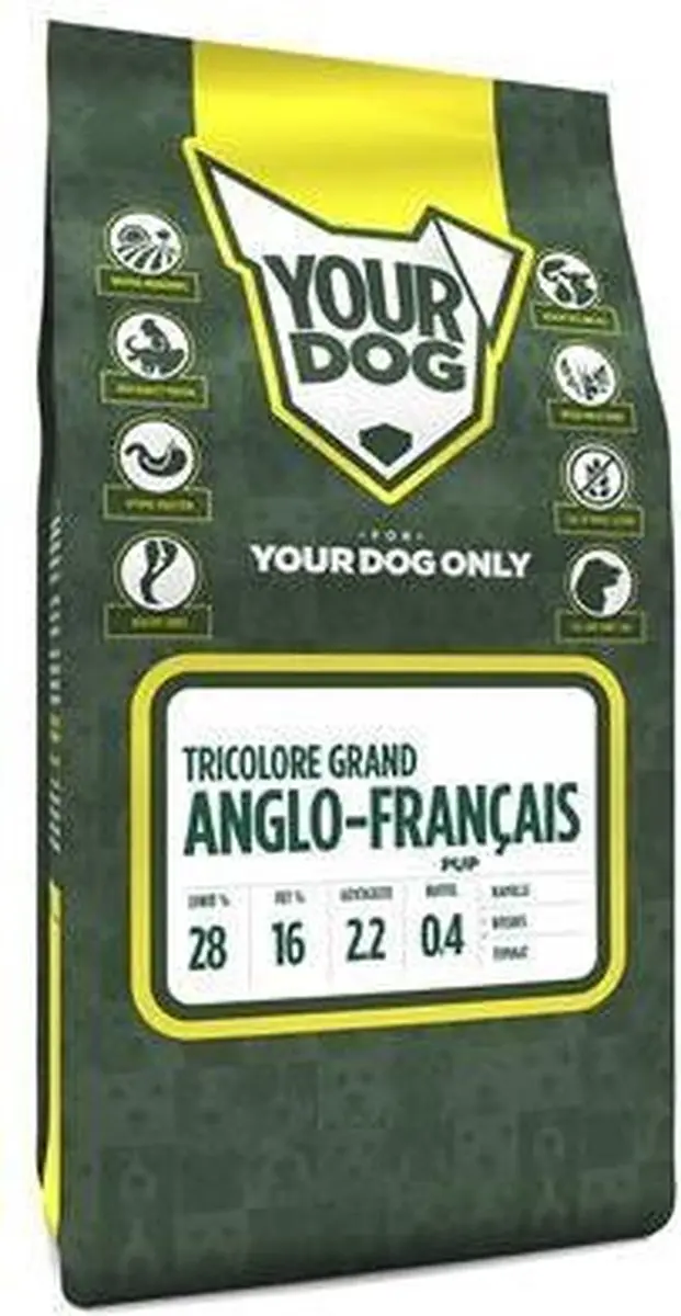 Yourdog Grand Anglo-français Tricolore Pup Hondenbrokken - 12 kg - afbeelding 2 van 2