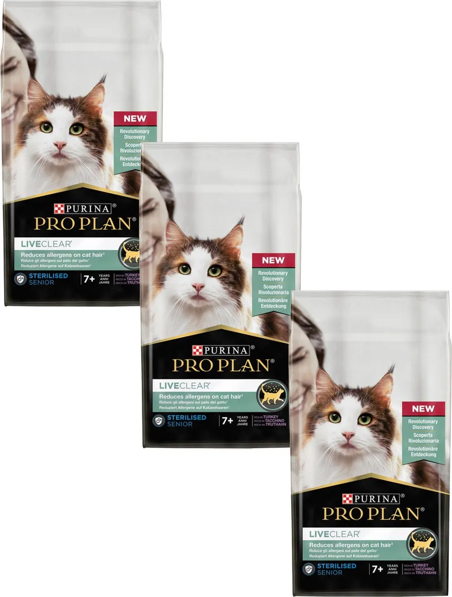 Pro Plan Cat Liveclear Senior Kalkoen 1.4kg