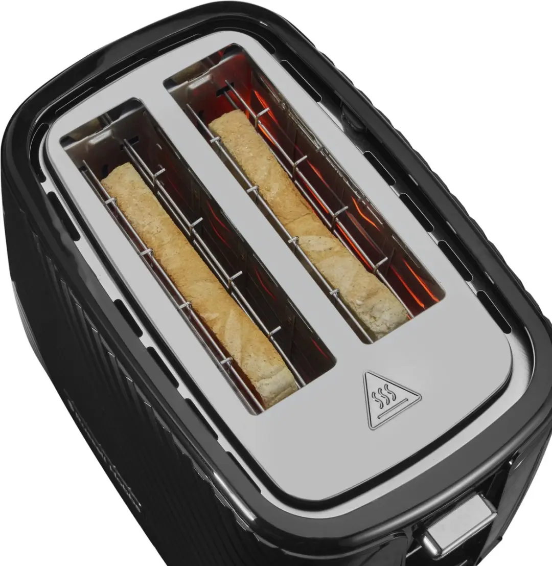 Russell Hobbs Birch 2S Broodrooster - Zwart - afbeelding 4 van 6