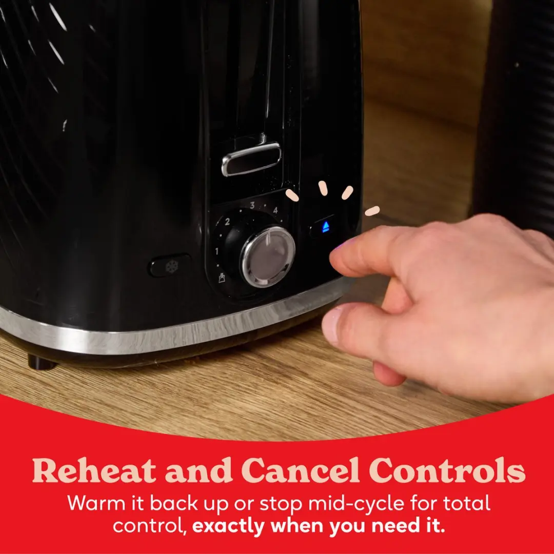 Russell Hobbs Birch 2S Broodrooster - Zwart - afbeelding 5 van 6