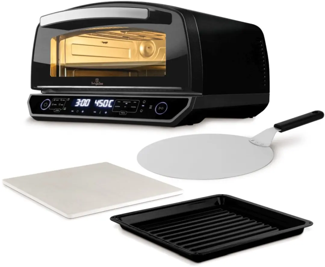 BerlingerHaus BH-9925 Elektrische Pizzaoven - Zwart - afbeelding 6 van 6