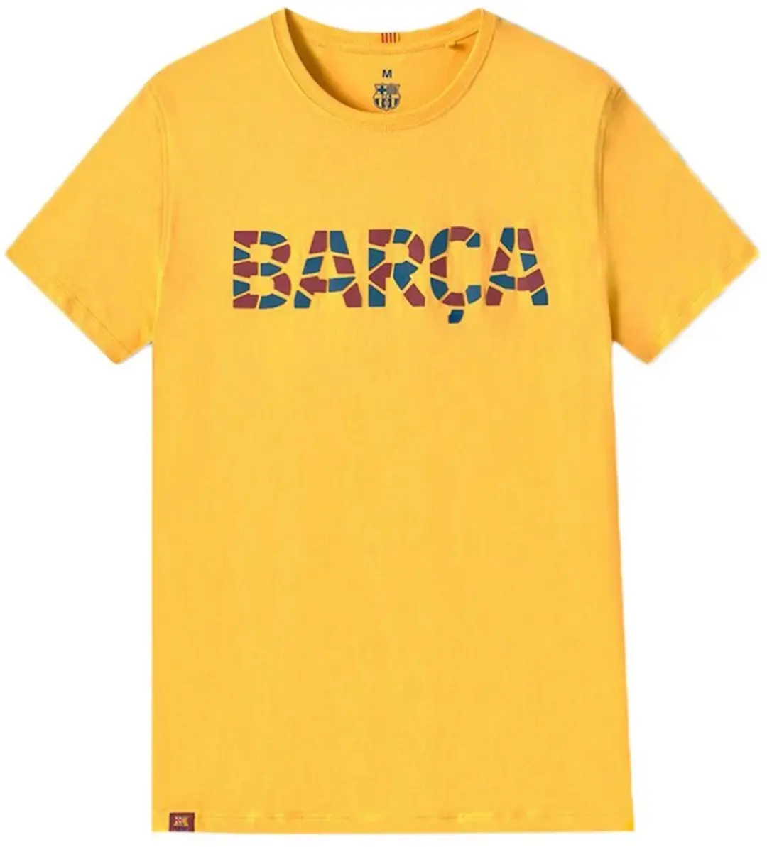 BarÇa Trencadis T-shirt Met Korte Mouwen Geel 4 Years Kinderen