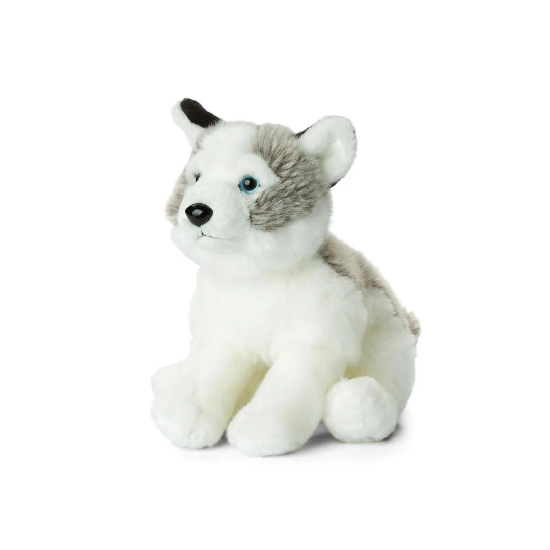WNF Pluche by Bon Ton Toys Husky Knuffel 23cm - Wit/Grijs