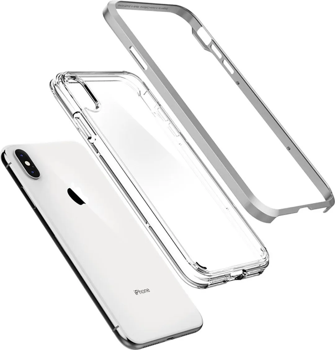 Spigen Neo Hybrid Crystal iPhone Xs Max - Zilver - 065CS24845