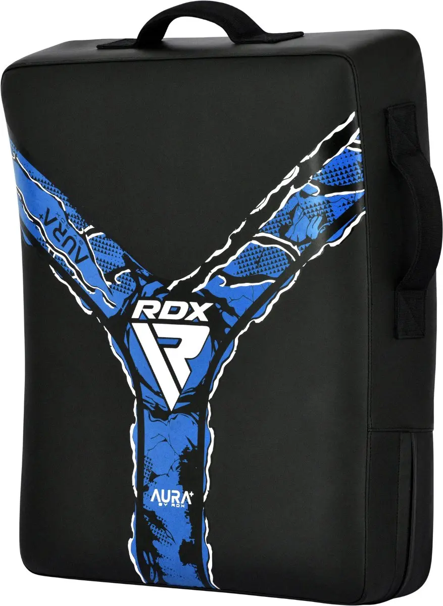 RDX Sports Kick Shield Aura F17 Zwart met Blauw