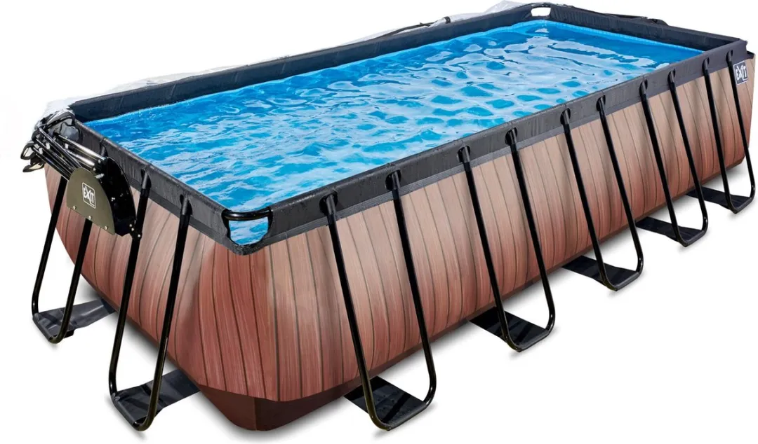 EXIT Wood Zwembad 540x250x122cm - Bruin