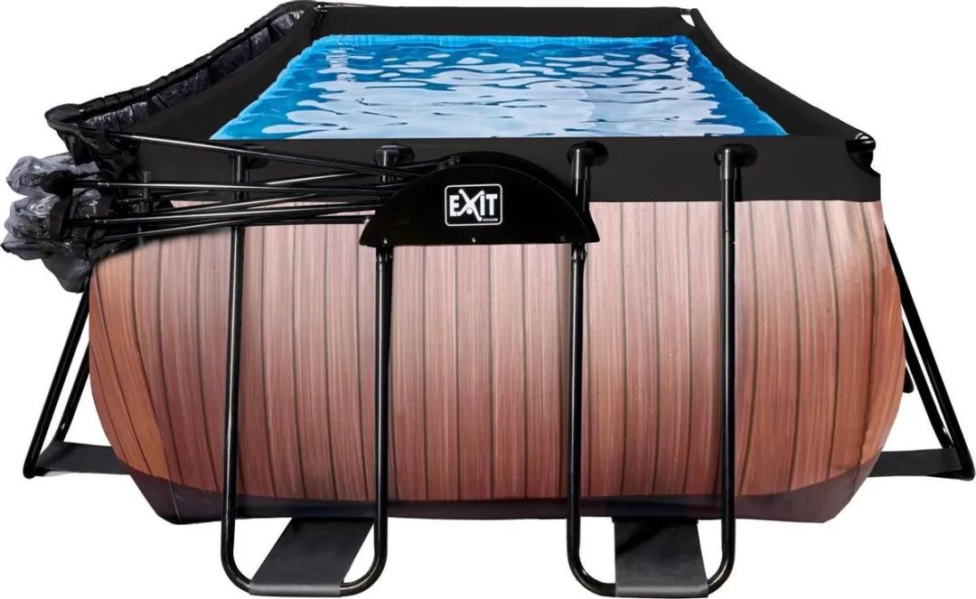 EXIT Wood Zwembad 540x250x122cm - Bruin