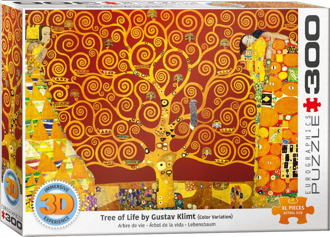 Eurographics De Levensboom Gustav Klimt Lenticulair 3D Puzzel 300 Stuks