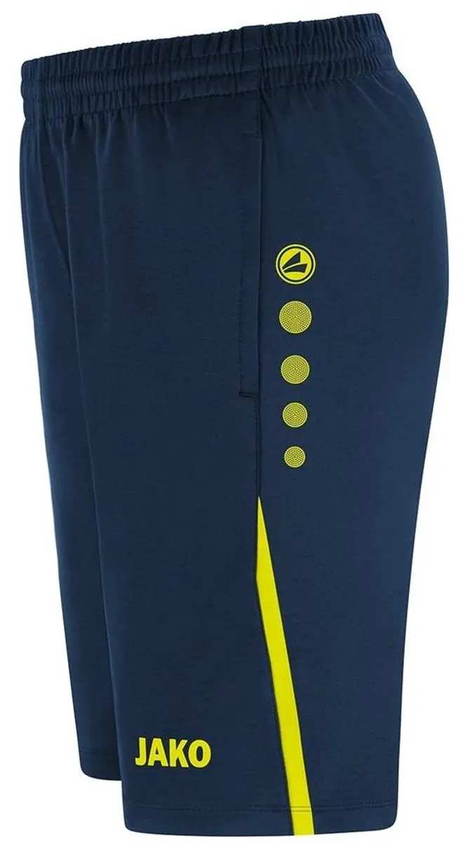 JAKO Challenge Trainingsshort Heren - Marine/Fluogeel - S - afbeelding 3 van 3
