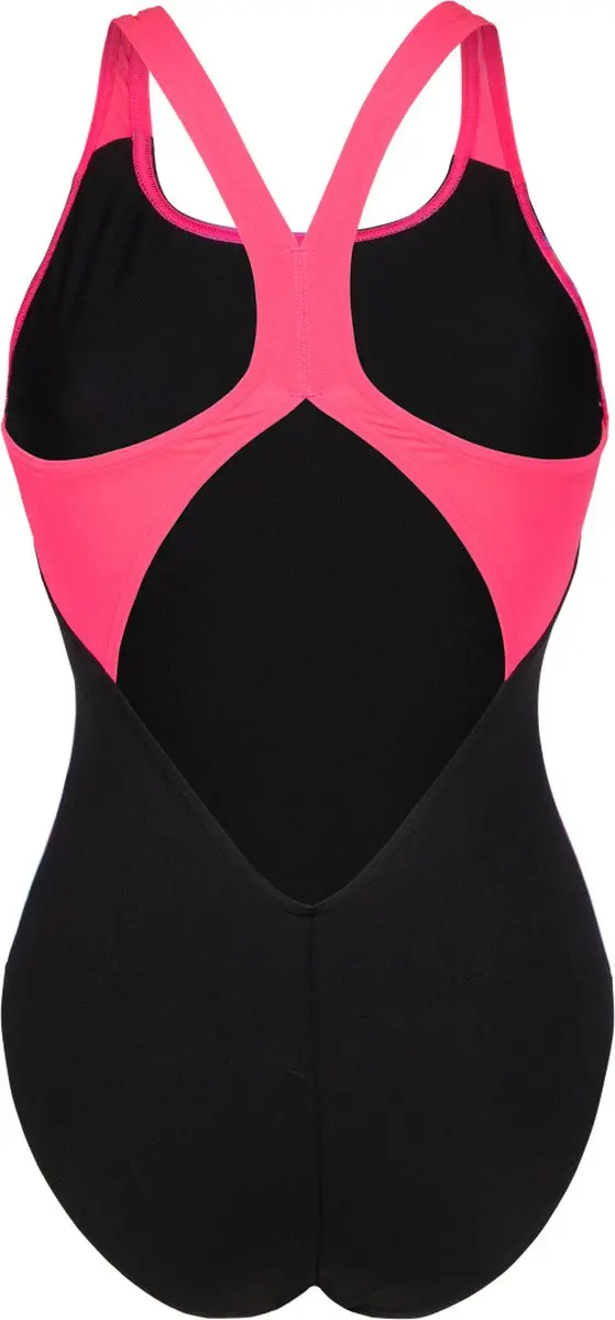 Arena Dreamhline V Back Badpak Dames - Zwart/Roze - afbeelding 3 van 6